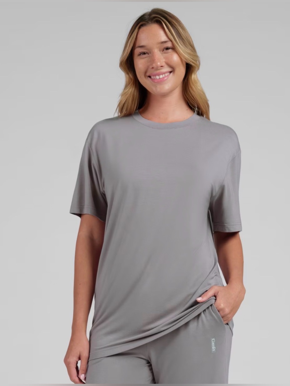 Comfrt Cloud Lounge Tee Short Sleeve Tee in steel Size Medium